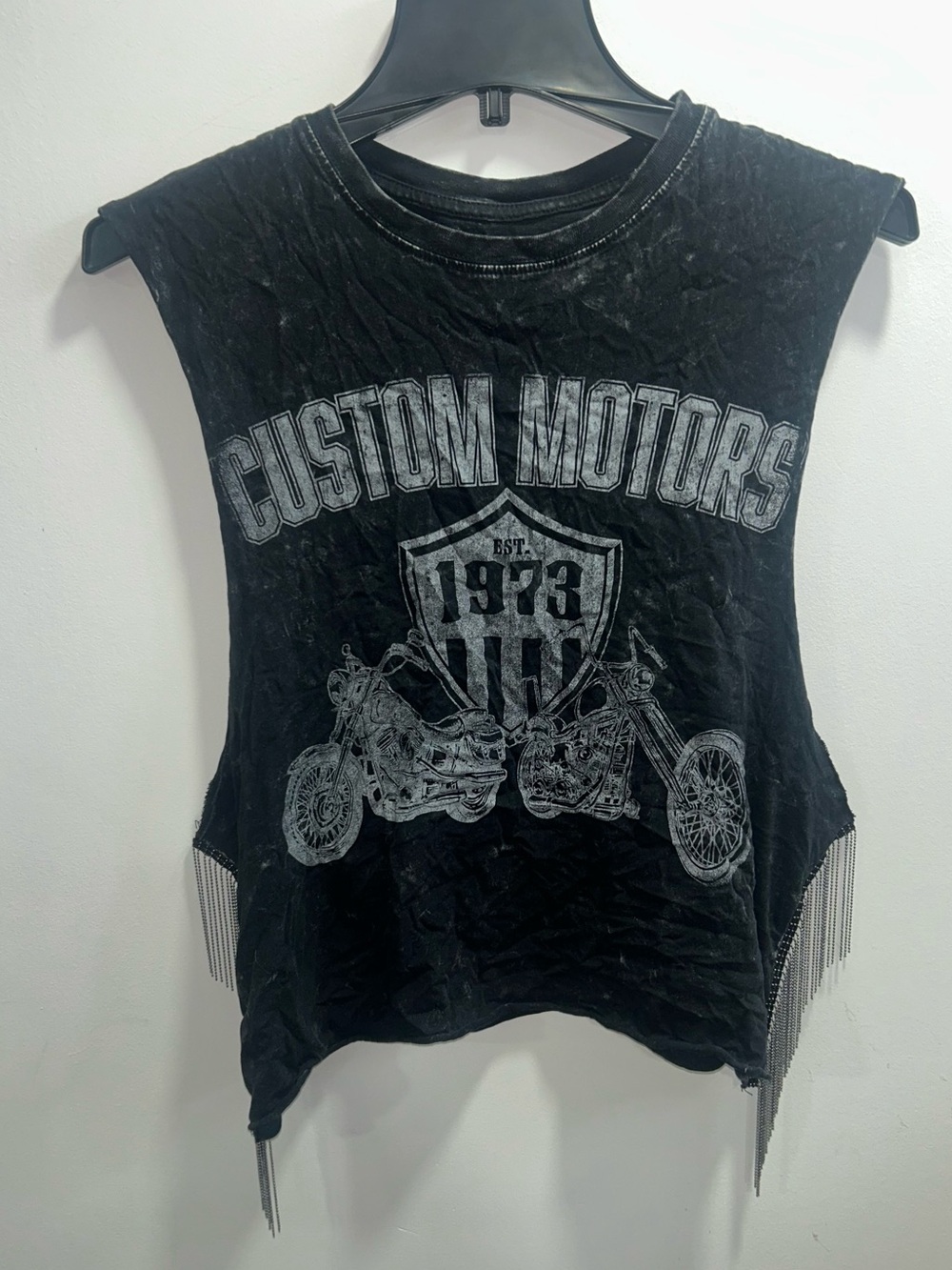 Graphic Fringe Muscle Tee